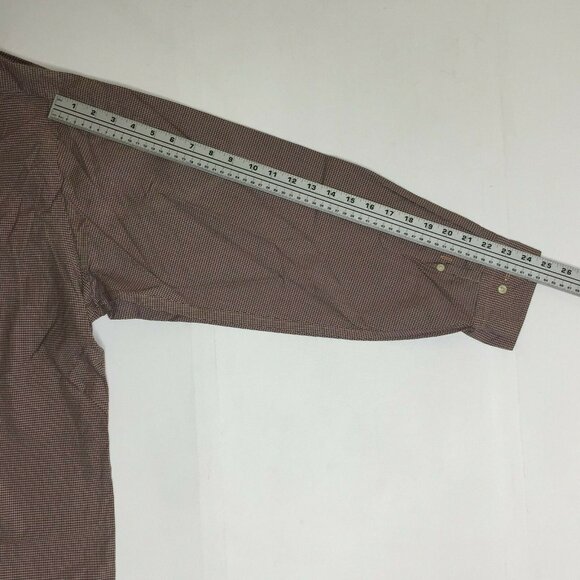 Daniel Cremieux Mens Button Up Long Sleeved Striped Shirt Orange Blue Size XL - Picture 11 of 13